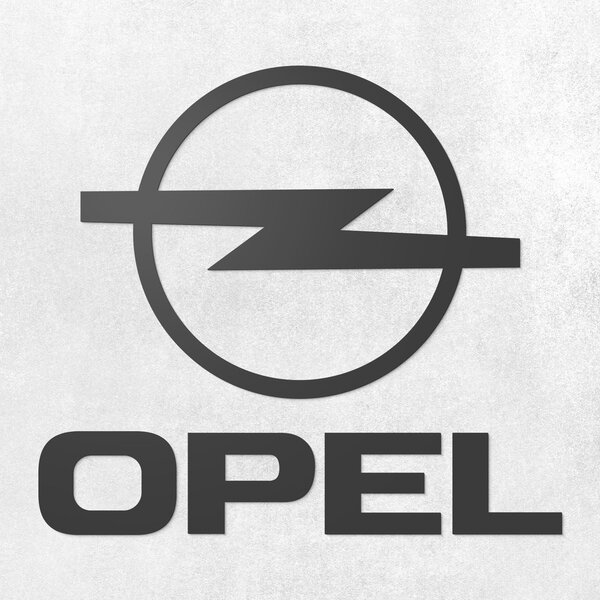 DUBLEZ | Dřevěné logo auta na stěnu - Opel | Obraz