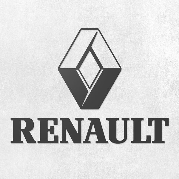 DUBLEZ | Renault - Dřevěné logo značky na stěnu | Obraz