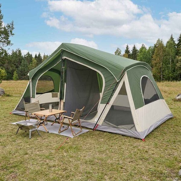 Chata stan Zelená 480 x 273 x 205 cm Polyester a ocel
