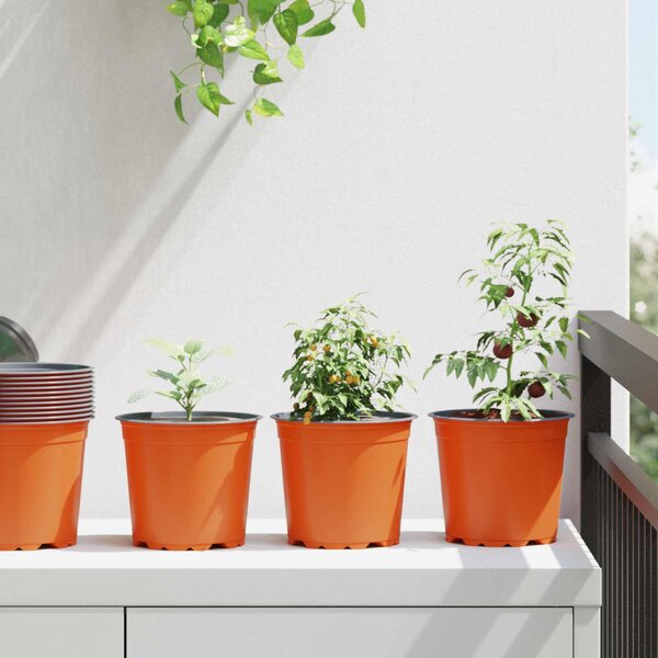 Květinový květináč 200 pcs Cihlová Ø 15 x 13 cm Plast