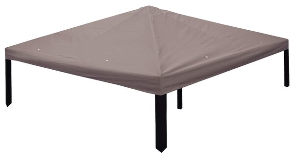 Plachta na altán Taupe 300 x 300 cm Polyester a ocel