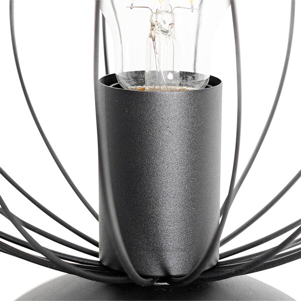 Průmyslová stolní lampa černá - Margarita