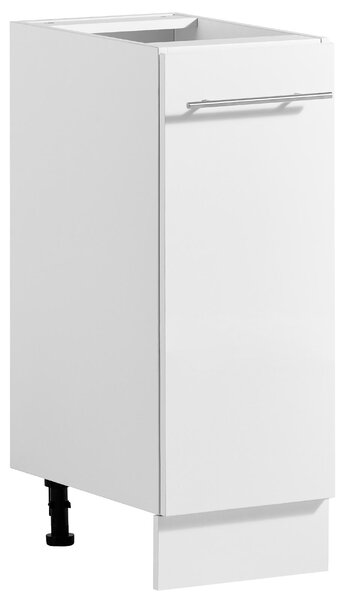 VEVOR Podstavní skříňka 300x475x815 mm (ŠxHxV), kuchyňská spodní skříňka z překližky, bílá, vhodná do prádelny a koupelny, bez pracovní desky, ve stylu Shaker, s jednou zásuvkou, s mechanismem jemného zavírání a s ošetřenými hranami