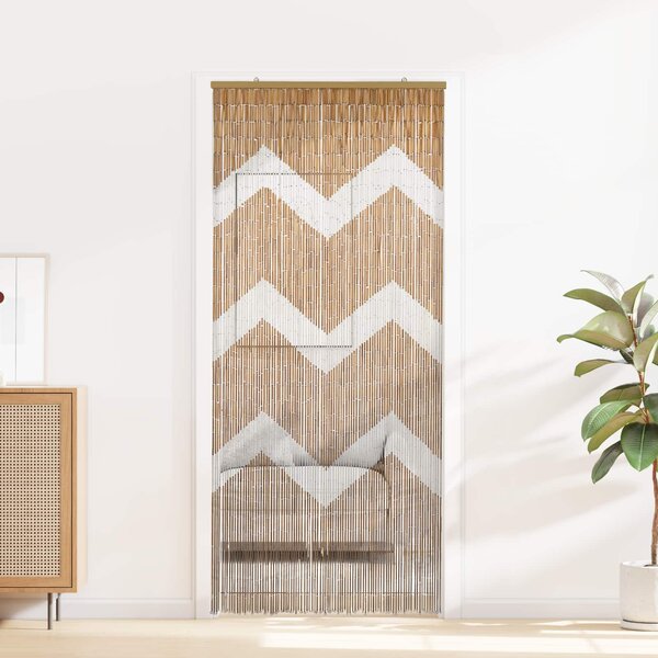 Dveřní záclona proti hmyzu vícebarevná 200 x 90 cm Bambus