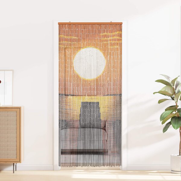 Dveřní záclona proti hmyzu vícebarevná 200 x 90 cm Bambus
