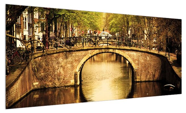 Obraz Amsterdamu (100x40 cm)