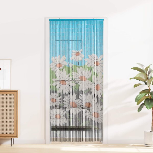Dveřní záclona proti hmyzu vícebarevná 200 x 90 cm Bambus