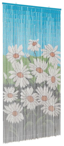 Dveřní záclona proti hmyzu vícebarevná 200 x 100 cm Bambus