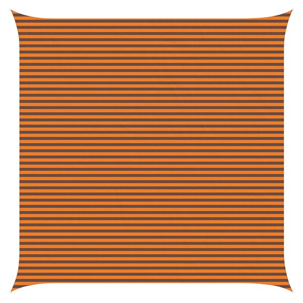 Sluneční plachta Oranžová a hnědá 6 x 6 m 100% polyester Oxford