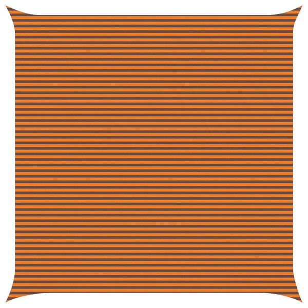 Sluneční plachta Oranžová a hnědá 7 x 7 m 100% polyester Oxford