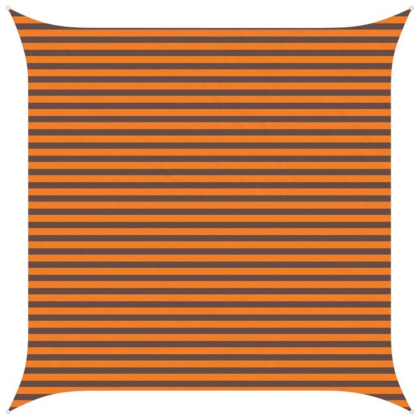 Sluneční plachta Oranžová a hnědá 4 x 4 m 100% polyester Oxford