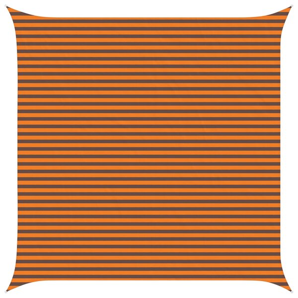 Sluneční plachta Oranžová a hnědá 5 x 5 m 100% polyester Oxford