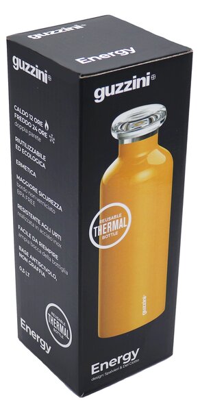 Guzzini Termoláhev Travel Bottle Energy 500 ml oranžová