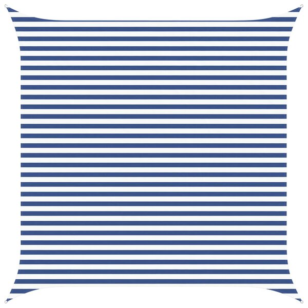 Sluneční plachta Modrá a bílá 4 x 4 m 100% polyester Oxford