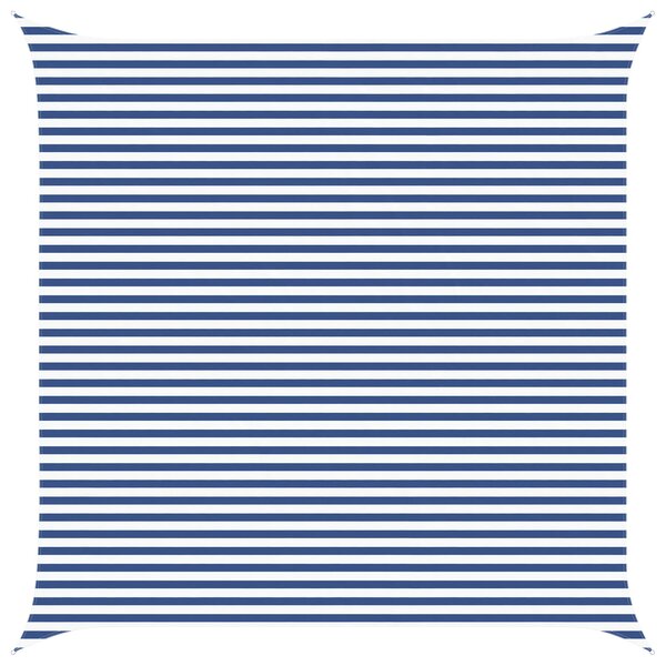 Sluneční plachta Modrá a bílá 5 x 5 m 100% polyester Oxford