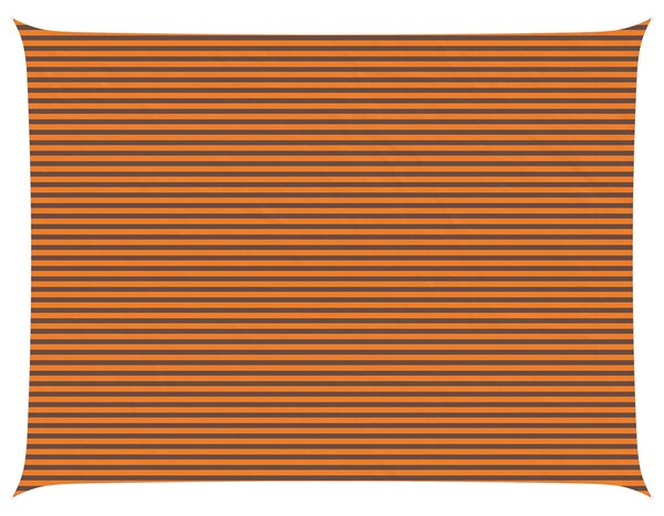 Sluneční plachta Oranžová a hnědá 8 x 6 m 100% polyester Oxford