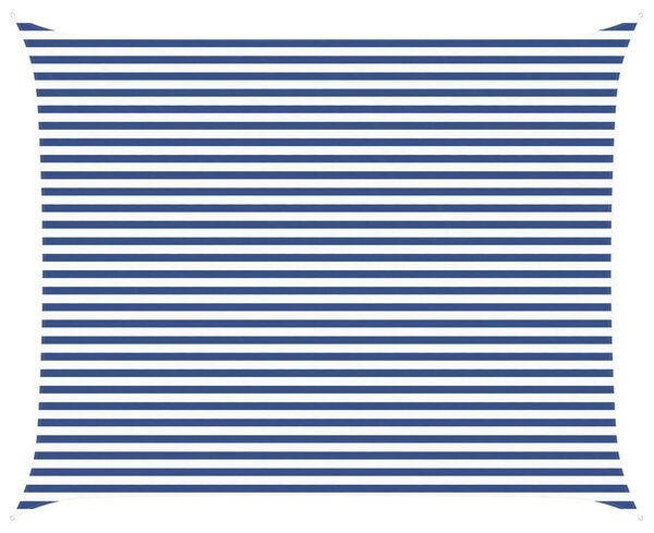Sluneční plachta Modrá a bílá 5 x 4 m 100% polyester Oxford