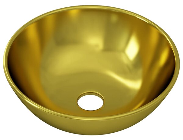 Umyvadlo - keramika - zlaté | 28x10 cm