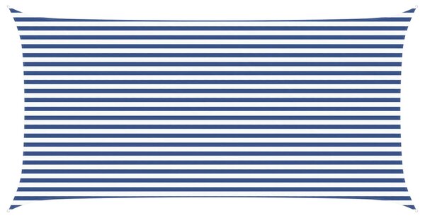 Sluneční plachta Modrá a bílá 6 x 3 m 100% polyester Oxford