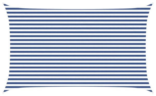 Sluneční plachta Modrá a bílá 5 x 3 m 100% polyester Oxford