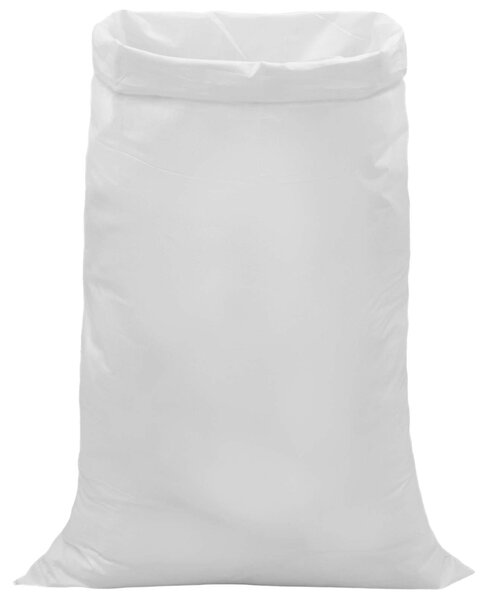 Tkané pytle 50 pcs Bílá 80 x 125 cm PP