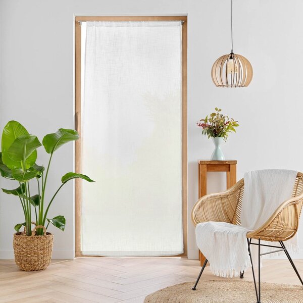 Bílý závěs do dveří 90x200 cm Haltona – douceur d'intérieur