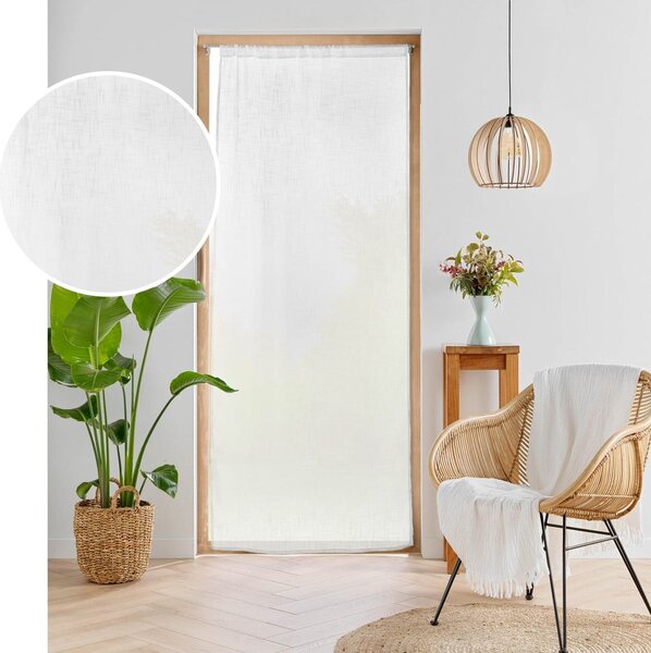 Bílý závěs do dveří 90x200 cm Haltona – douceur d'intérieur