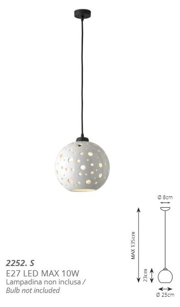 Keramické svítidlo série BOLLE 2252.S