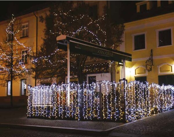 DELUXE PROFI prodlužovací venkovní girlanda 20 LED teplá bílá