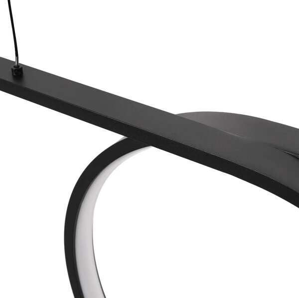 LED Lustr na lanku ODETTA LED/30W/230V 4000K černá