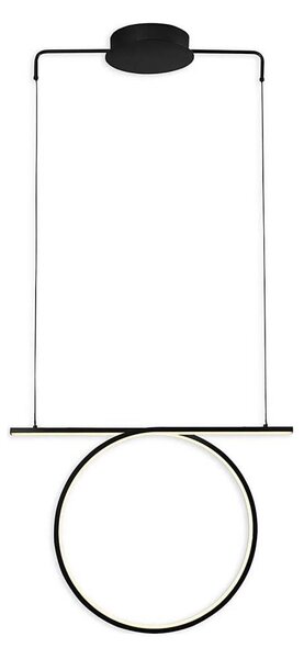 LED Lustr na lanku ODETTA LED/30W/230V 4000K černá