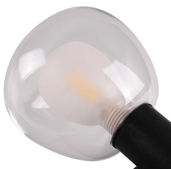 Koupelnové nástěnné svítidlo POLA 2xG9/5W/230V IP44 černá/čirá