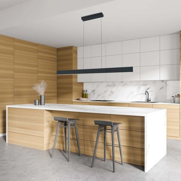 LED Lustr na lanku BERNADETTA LED/20W/230V 4000K černá