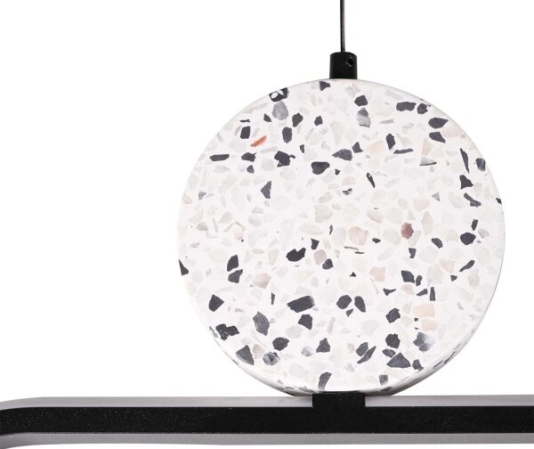 LED Lustr na lanku FLORENTYNA LED/48W/230V 4000K černá/bílá