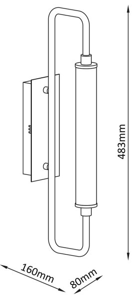 LED Nástěnné svítidlo FELICJA LED/10W/230V 4000K černá