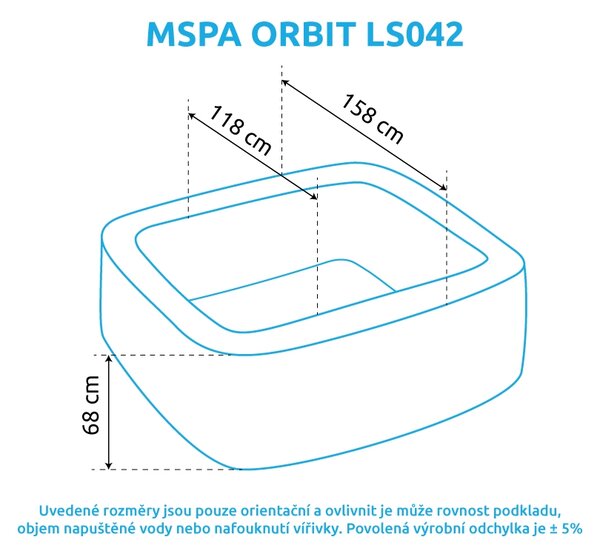 Mspa | Vířivý bazén MSPA Orbit LS042 | 11400270