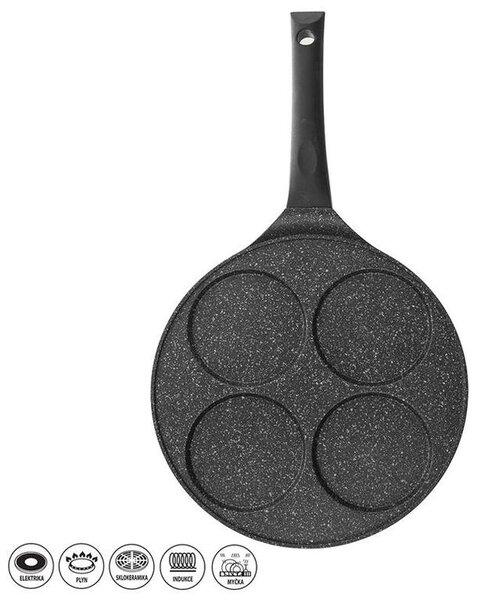 Pánev na volská oka GRANDE, 27 cm 4 sekce