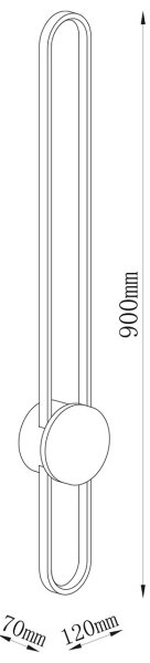LED Nástěnné svítidlo FLORENTYNA LED/24W/230V 4000K zlatá/černá