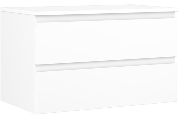 Mexen Orio, koupelnová skříňka 80 cm s horní částí, 2 zásuvky, bílá matná, 91A10-08047-2-BFFC01