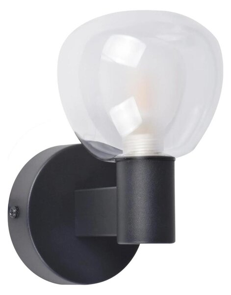 Koupelnové nástěnné svítidlo POLA 1xG9/5W/230V IP44 černá/čirá