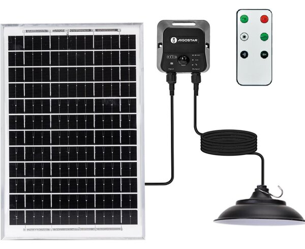 Aigostar - LED Solární lustr na lanku se senzorem LED/3,7V 6000 mAh IP65 + DO