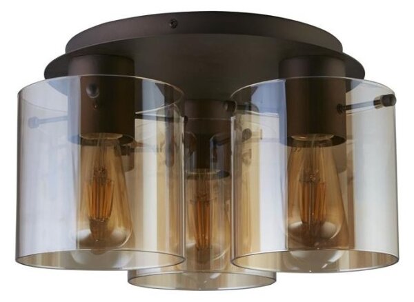 Searchlight 88911-3MO Stropní lustr SWEDEN jantarové sklo