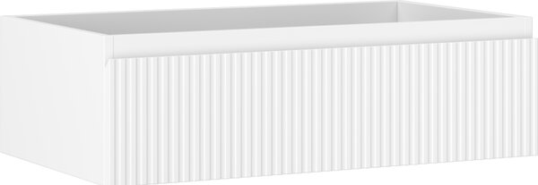 Mexen Rivel, koupelnová skříňka 80 cm, 1 zásuvka, drážkovaná, bílá matná, 91A20-08023-1-BF01
