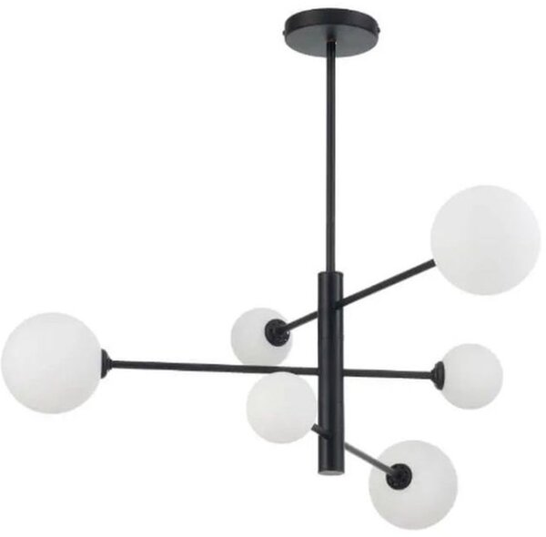 Light Prestige Dorado stropní světlo 6x40 W bílá-černá LP-002/6PBK
