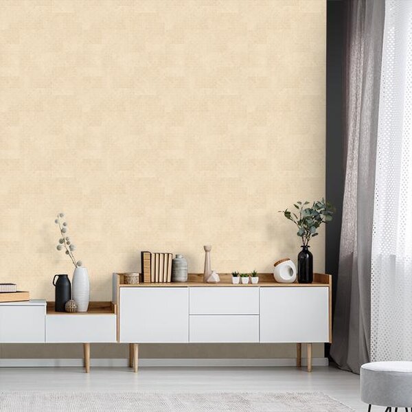 Luxusní geometrická vliesová tapeta na zeď, béžová, Z30346, Casa 8, Trussardi