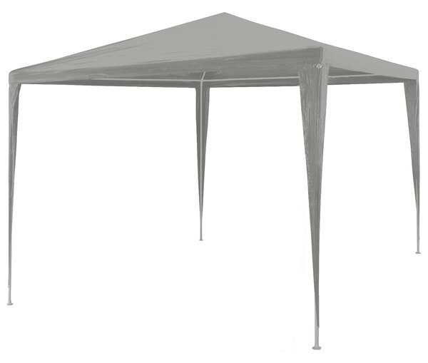 Party Stan Světle šedá 300 x 300 x 255 cm PE a ocel
