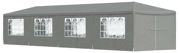 Party Stan 1200 x 300 x 255 cm Světle šedá PE a ocel