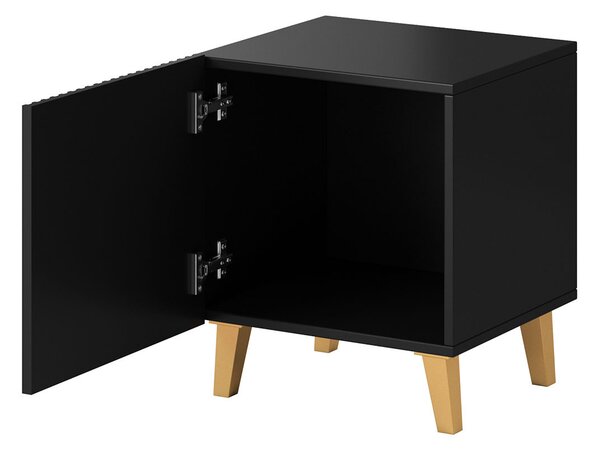Set 2x noční stolek CRATO - bílý / černý
