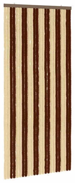Záclona proti hmyzu Chenille Hnědá a béžová 100 x 220 cm