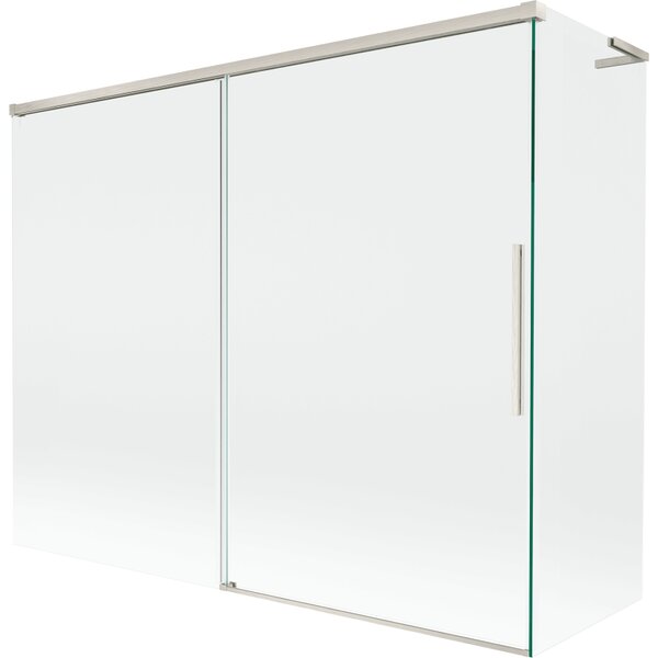Mexen Rox, L posuvná 2-křídlová vanová zástěna 190 + 80 x 150 cm, 8mm čiré sklo, ocelový profil, 8C9L-190-080-97-00